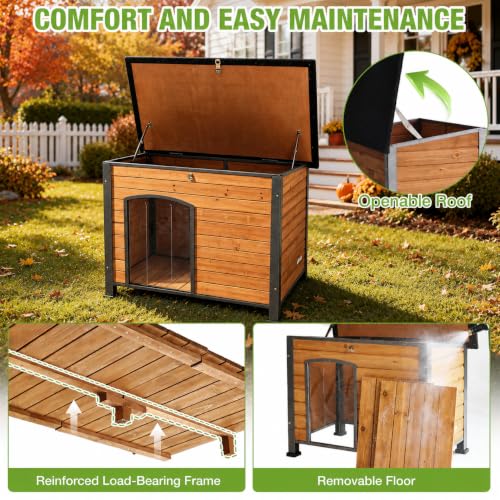 Large Dog House Outdoor Wooden Kennel