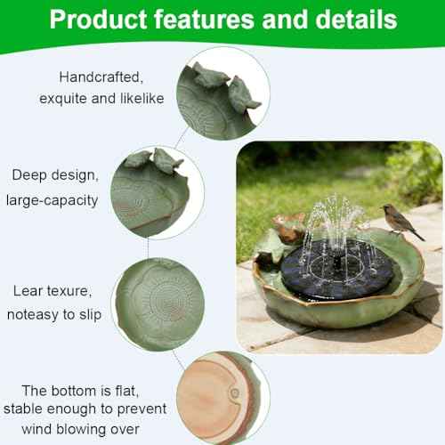Solar Hummingbird Fountain (birdbathwithfundation)