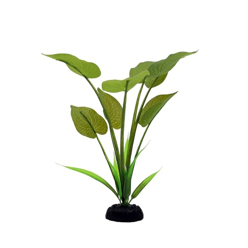 Silk Aquarium Plants for Betta Fish Tank (Green / 8 Inch)