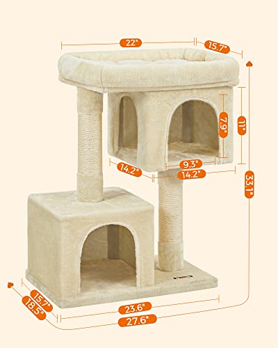 Cat Tree 33.1 (L (23.6"L x 15.7"W x 33.1"H) / Beige)