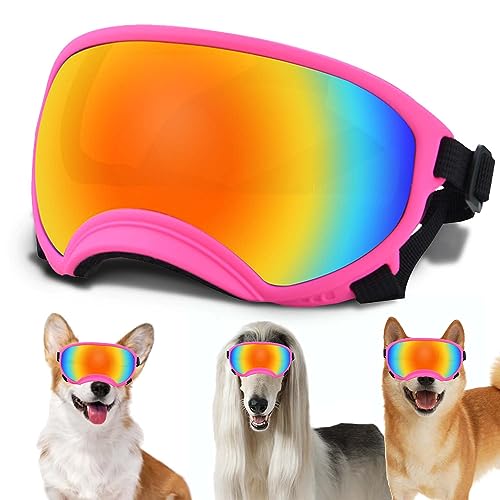 Medium Dog Sunglasses with Adjustable Strap UV Protection