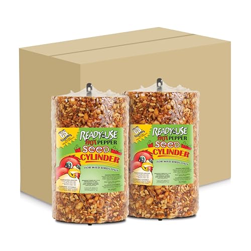 Ready to Use Hot Pepper Bird Seed Cylinder