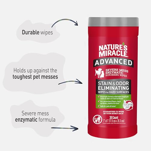 Advanced Pet Stain & Odor Eliminating Wipes (Wipe / 30 Count (Pack of 1))