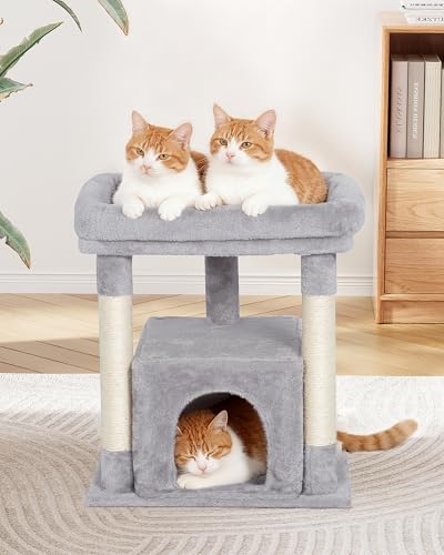23.6" Cat Tree for Large Cat (Light Gray)