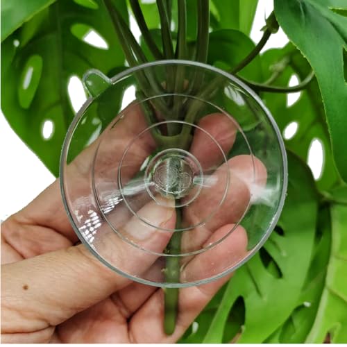 Fake Reptile Plants for Terrarium (Swiss Cheese)