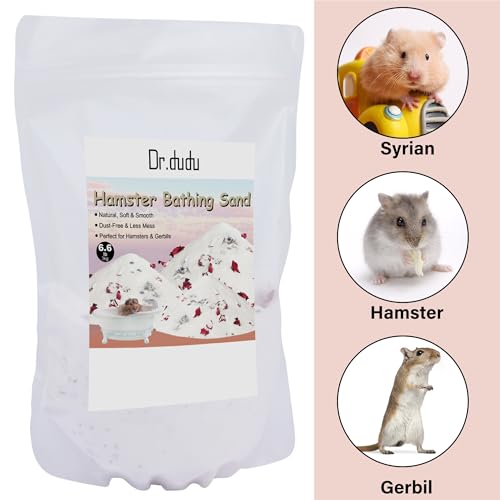 6.6lb Hamster Sand for Sand Bath (White-Flower / 6.6lb)
