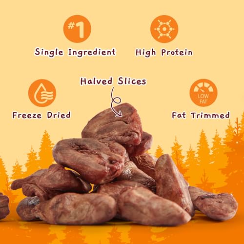 Freeze Dried Chicken Hearts for Dogs & Cats (7.76 Ounce (Pack of 1))