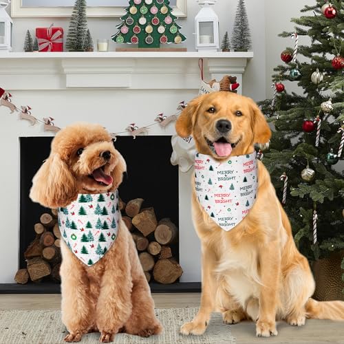 Christmas Dog Bandanas Small 3PCS (christmas-25 / Small)