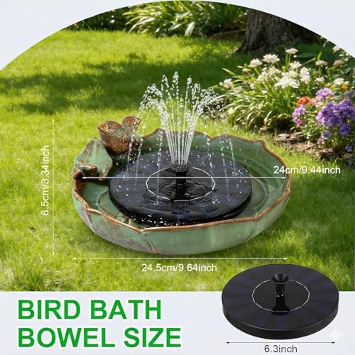 Solar Hummingbird Fountain (birdbathwithfundation)