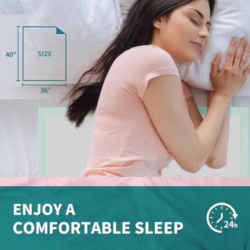 Disposable Bed Pads for Adults 40"x36" 40 Pack Extra Large (40"x36"-40counts)