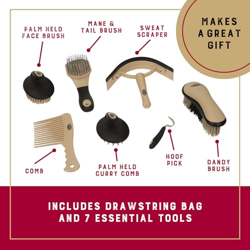 Horse Grooming Kit (Tan Leopard)