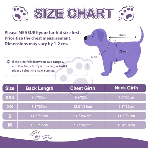 Dog Sweaters for Small Dogs (Small (Chest 14.6 in) / Purple)