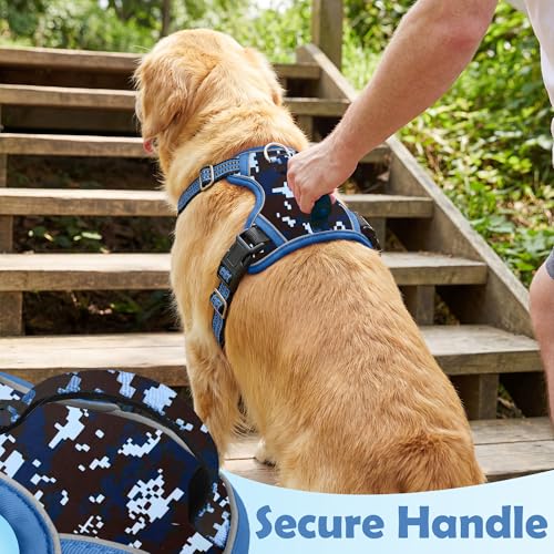 Dog Harness No Pull (Mosaic Blue / X-Large)