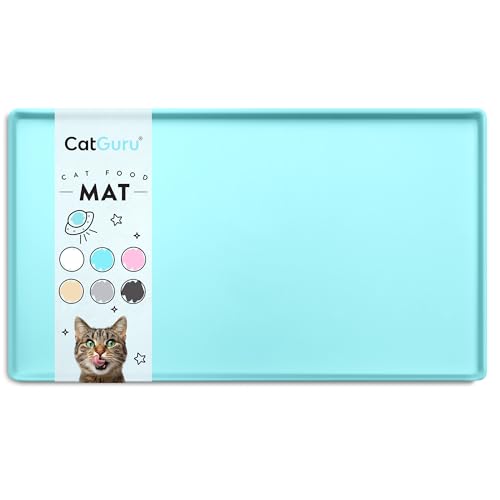 Premium Cat Food Mat (19"L x 11"W / Aruba)