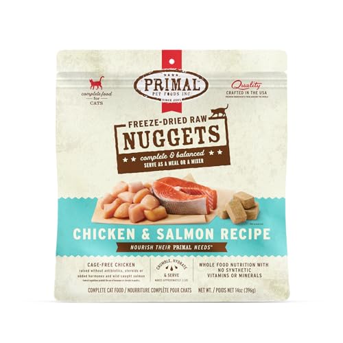 Primal Freeze Dried Raw Cat Food Nuggets (14 Ounce (Pack of 1))