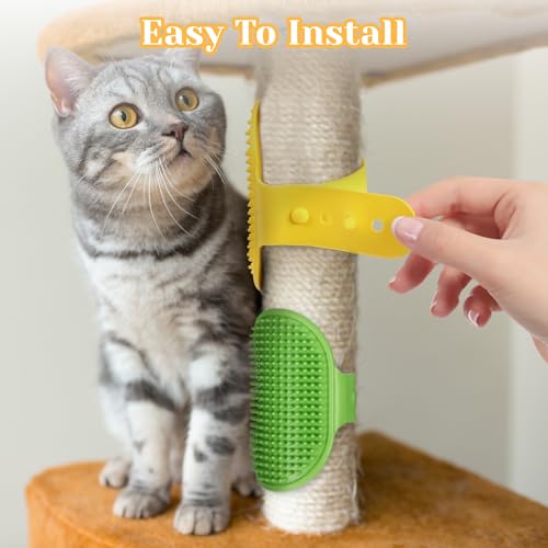 4Pcs Adjustable Cat Self Groomer