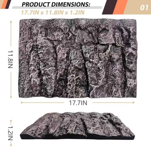 17.7x11.8in Rock Terrarium Background (Granite-17.7"*11.8"(1pcs))