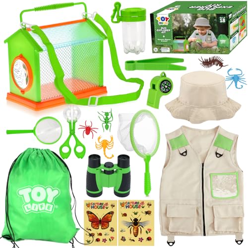 Kids Explorer Kit with Bug Catcher for Kids (18 PCS Dress-Up Explorer Set)