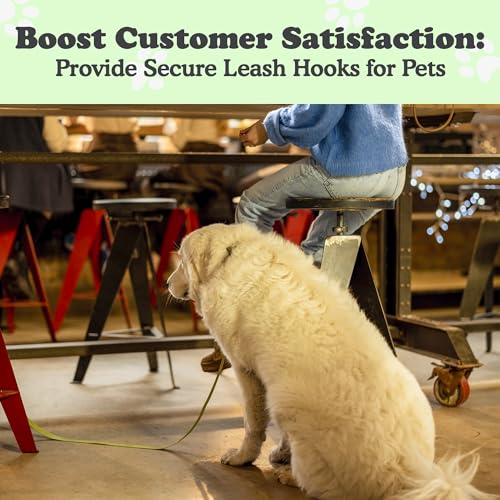 Canine Hitch Secure Dog Leash Parking Mounted Indoor (Slim/Compact (6 packs))