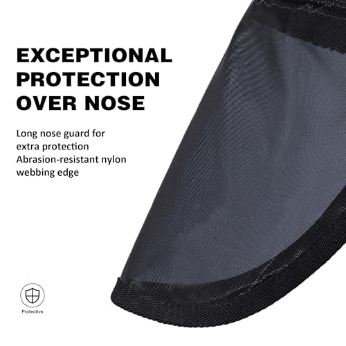 Pro LumiVista Horse Full Face Fly Mask Large Eye Space Long Nose with Ears UV Protection for Horse Cute Hearts L (Cute Hearts / L)