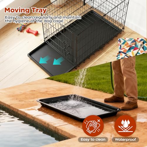Dog Crate 48" (Black-Single)