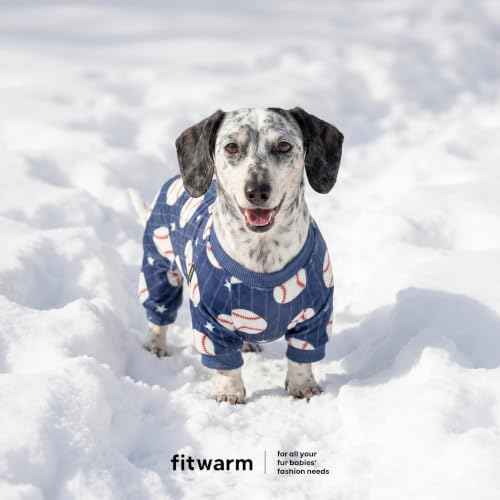 Baseball Dog Fleece Pajamas (Baseball / Large)