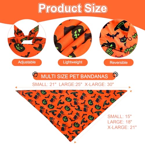 Halloween Dog Bandanas Small 3PCS (halloween / Small)