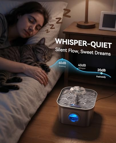 Cat Water Fountain Stainless Steel