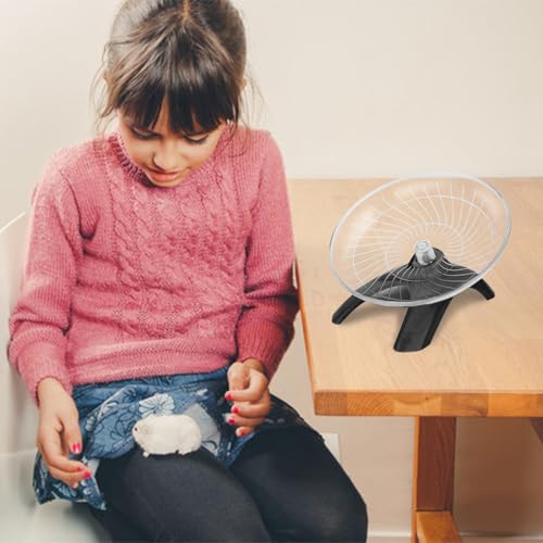 Silent Hamster Exercise Running Wheel Flying Saucer (Black)