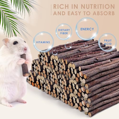 940g 2lb Natural Apple Wood Sticks (2 Pound (Pack of 1))