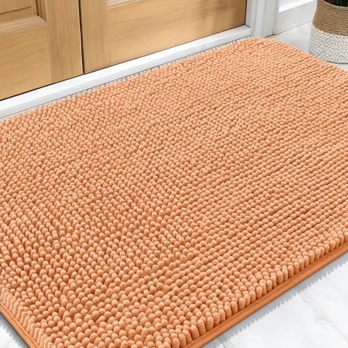 Dog Door Mat for Muddy Paws 34x21 (Orange / 34" X 21")