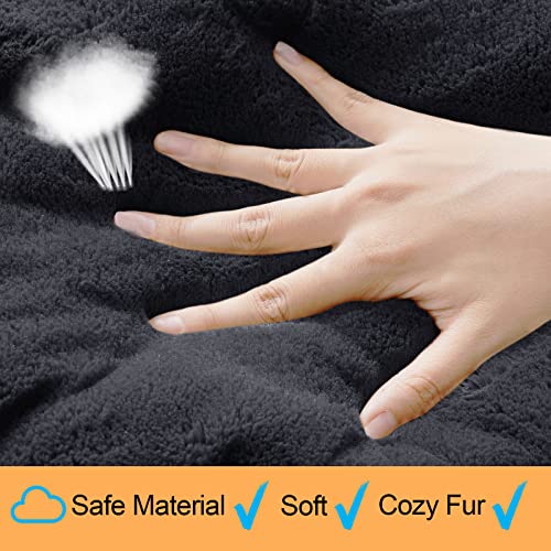 Dog Crate Pad Washable Dog Bed for Crate Large Cozy Mat 48 (48.0"L x 30.0"W x 1.0"Th / dark gray)