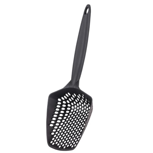 Set of 3 Cat Litter Scoop with Small Holes for Fine Litter (Set of 3 / Black)