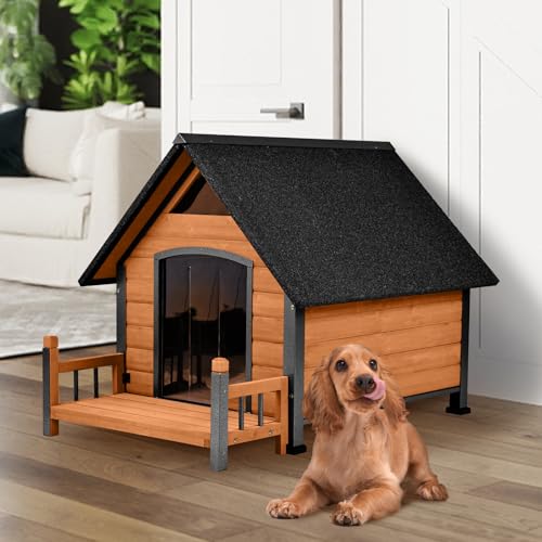 Heated Dog House Outdoor with Insulated Liner