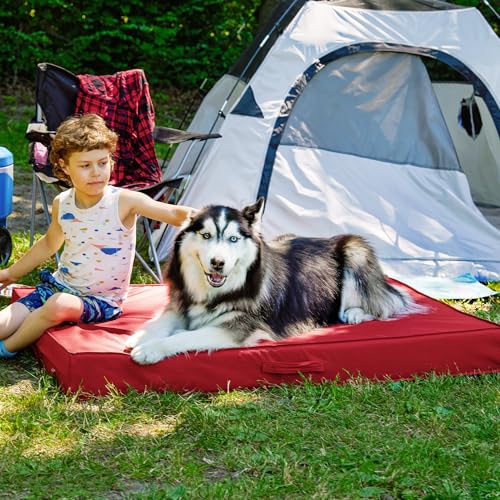 Cooling Dog Bed (Jumbo Plus / Red)
