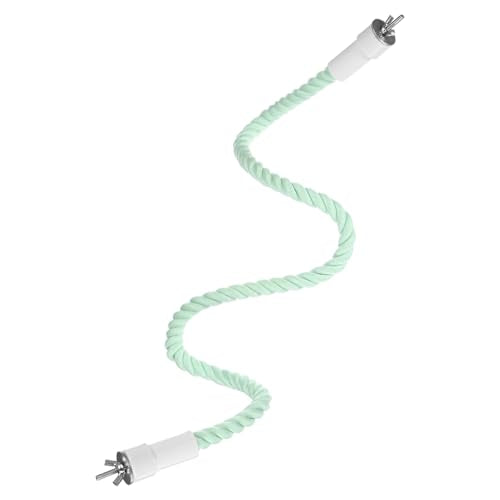 1 Pack Rope Perches for Bird Cages (Cyan)