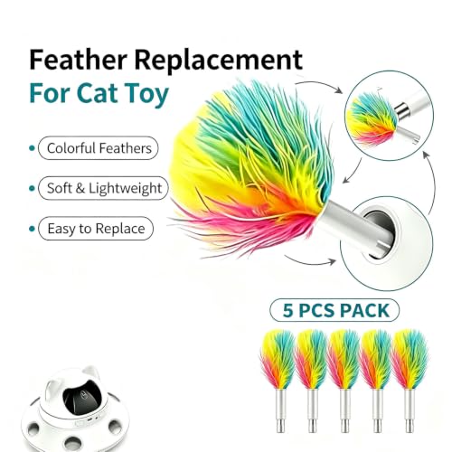 Telescopic Feather Decor Parts (Yellow, Pink, Blue)