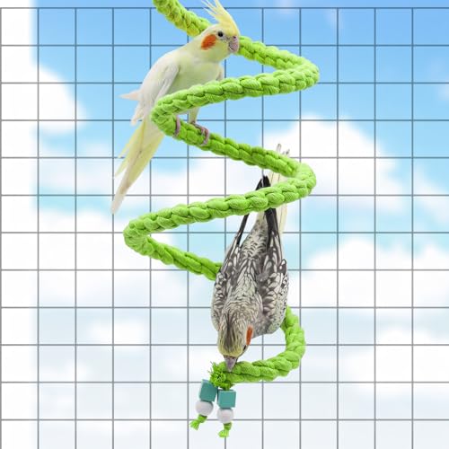 Spiral Rope Perch & Swing (78.7 inches / Green)