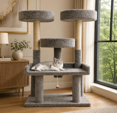 46″ XXL Heavy Duty Cat Tree (Gray)
