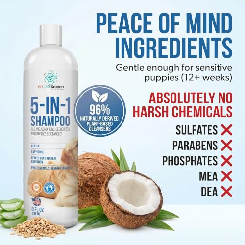 8 floz 5 in 1 Dog Shampoo for Itchy Skin (8 fl oz)