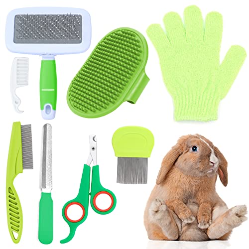 8 Pcs Small Animal Grooming Kit (Green)