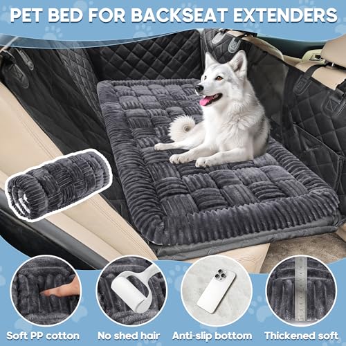 Dog Car Bed Mat Non (Gray / For Cars/ SUV/ Small Truck (50"×24.6"))