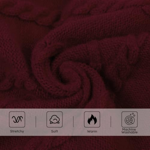 Dog Sweater for Small to Large Dogs (Large / Burgundy)