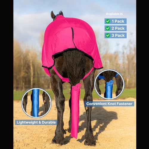 Spandex Horse Tail Bag Only for Horses (Pink)