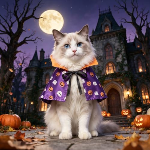 Cat Halloween Costume (Halloween Vampire Cloak)
