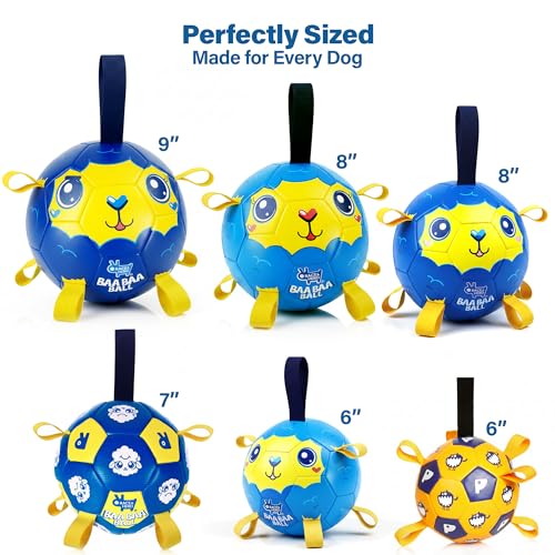 7.5" Jolly Soccer Ball for Dogs (Soccer Ball 7.5" (Ocean) / Mini 7.5")