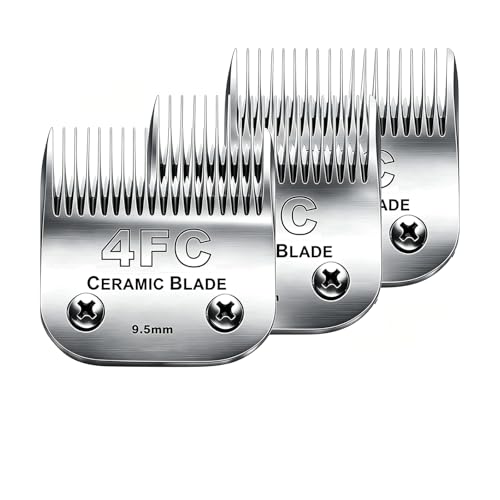 3PCS 4FC Blades Dog Grooming Blades Compatible with Andis (3pack #4fc)
