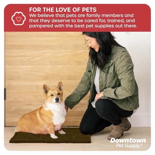Dog Mud Mat 18" x 24" Brown (18" x 24" / Brown)