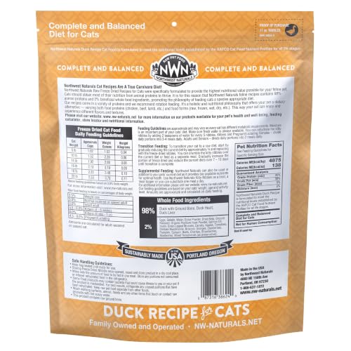 Freeze Dried Duck Cat & Kitten Food (11 Ounce (Pack of 1))