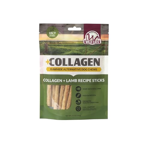 Lamb Collagen Sticks for Dogs (5.3 Ounce (Pack of 15))